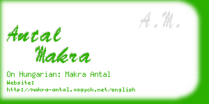 antal makra business card